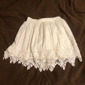 White skirt